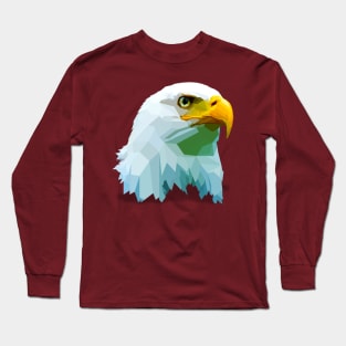 low poly eagle logo Long Sleeve T-Shirt